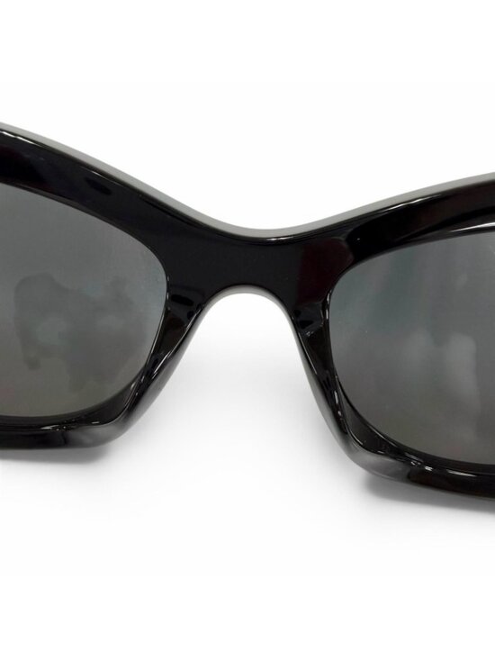 Chanel Cat Eye Side Logo Sunglasses Black Gold Demo Lens Eyewear main image 5